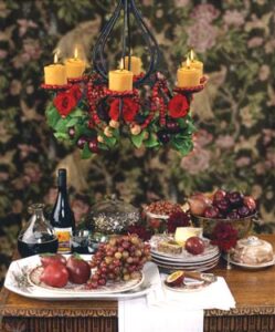 Setting a Holiday Table Image